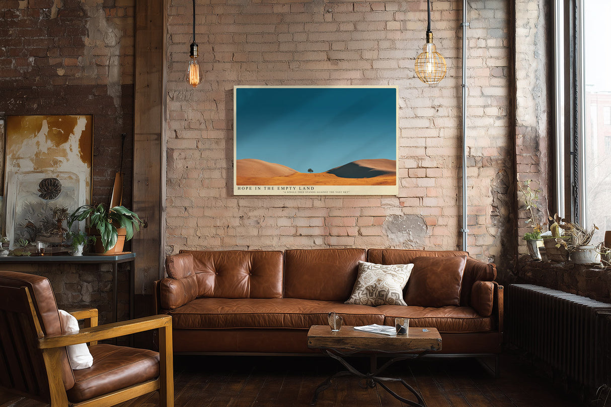 Paul Sinus Wandbild Hope in the Empty Land – Der Baum im endlosen Land