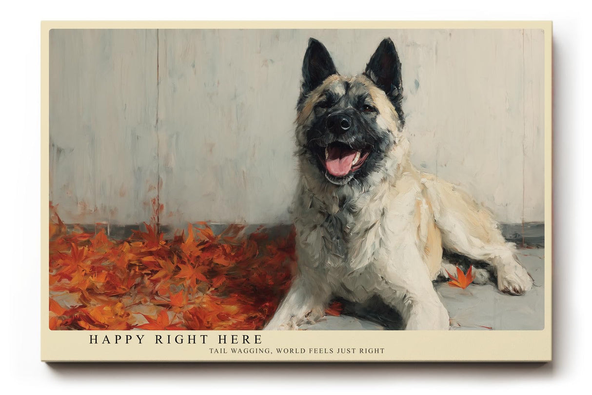 Paul Sinus Wandbild 120x80cm Hund Portrait moderne Tiermalerei beige braun liebevolle Tierkunst grosses Kunstbild stilvolle Wanddekoration fuer Wohnzimmer Büro