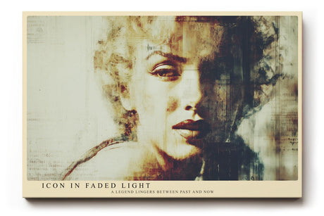 Paul Sinus Wandbild 120x80cm Icon in Faded Light Vintage Portrait Kunst modernes Poster für Wohnzimmer Schlafzimmer Büro