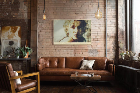 Paul Sinus Wandbild 120x80cm Icon in Faded Light Vintage Portrait Kunst modernes Poster für Wohnzimmer Schlafzimmer Büro