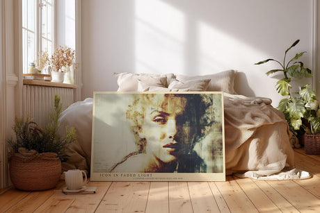 Paul Sinus Wandbild 120x80cm Icon in Faded Light Vintage Portrait Kunst modernes Poster für Wohnzimmer Schlafzimmer Büro