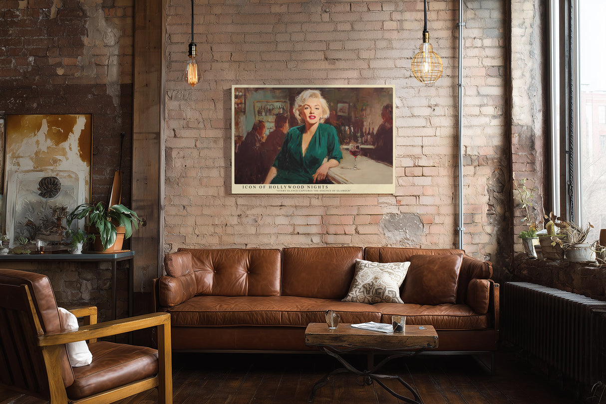 Paul Sinus Wandbild Icon of Hollywood Nights – Klassischer Glamour und zeitlose Eleganz in leuchtenden Farben