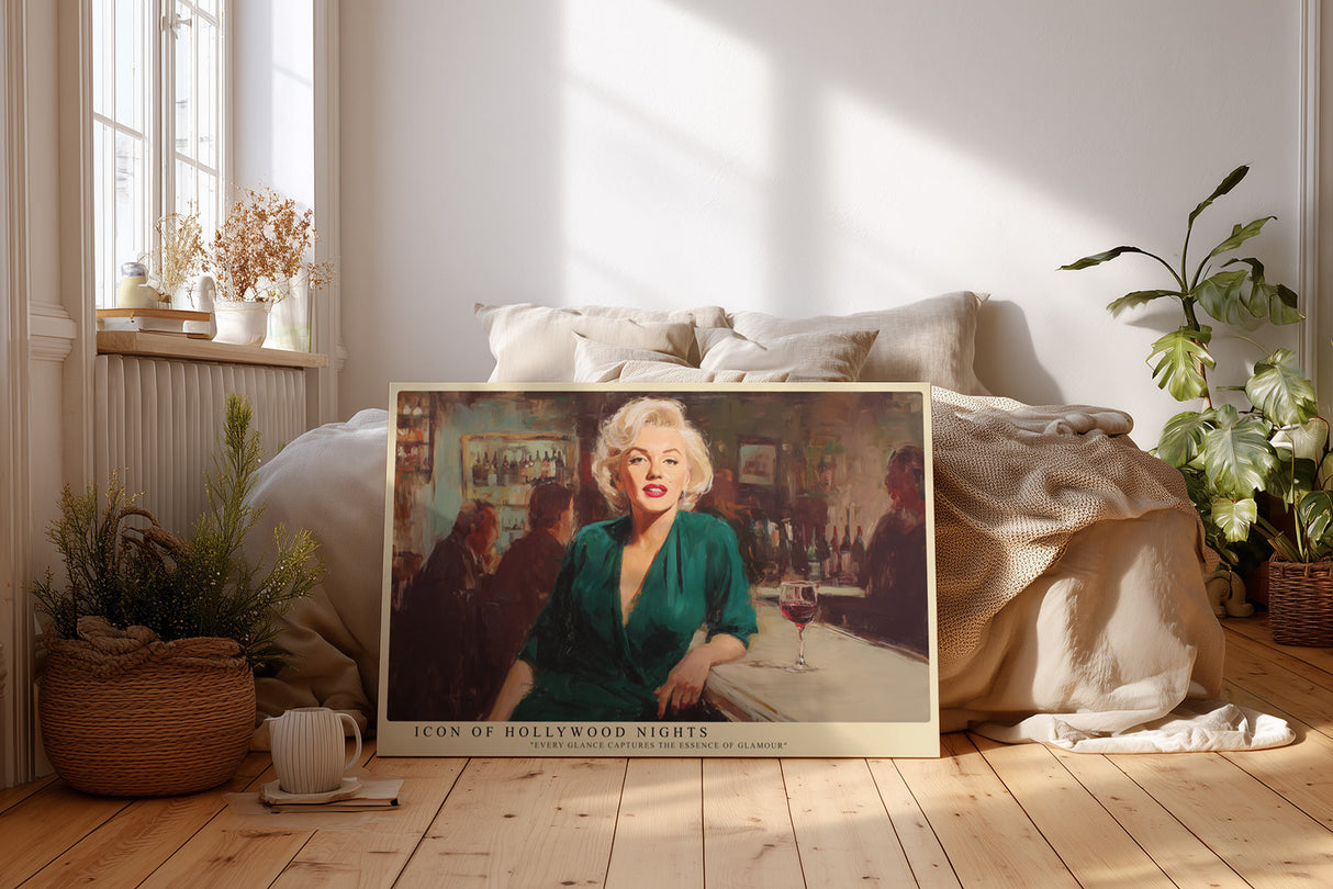 Paul Sinus Wandbild Icon of Hollywood Nights – Klassischer Glamour und zeitlose Eleganz in leuchtenden Farben