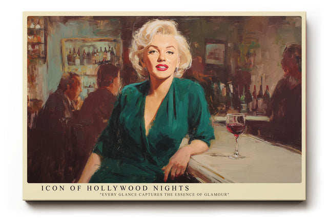 Paul Sinus Wandbild Icon of Hollywood Nights – Klassischer Glamour und zeitlose Eleganz in leuchtenden Farben