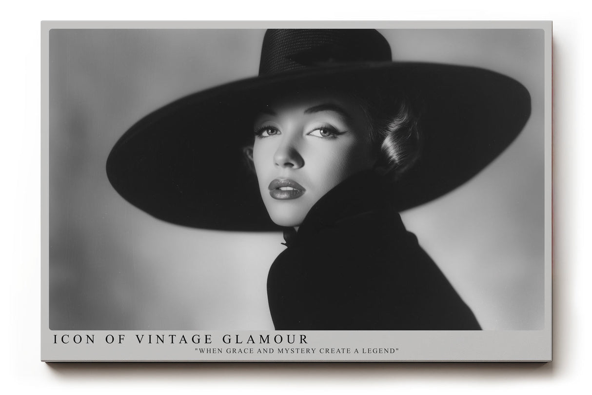 Paul Sinus Wandbild Icon of Vintage Glamour – Zeitlose Eleganz und geheimnisvolle Anmut im Stil der 50er Jahre