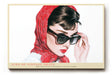 Paul Sinus Wandbild Icon of Vintage Grace – Klassische Eleganz mit rotem Schal und Retro-Charme
