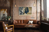 Paul Sinus Wandbild 120x80cm Ikonisches Filmstar Porträt Retro Collage Kunst Poster klassischer Hollywood Stil Frauenporträt Kunstdruck Bild für Wohnzimmer Schlafzimmer Büro