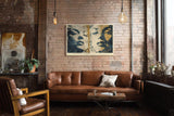 Paul Sinus Wandbild 120x80cm Ikonisches Hollywood Portrait Pop Art LeinWandbild 120x80cm Retro Filmkunst Wanddekoration