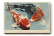 Paul Sinus Wandbild 120x80cm Inkwash Ritual of Carp Japanische Koi Fische Abstrakte Tusche Kunst fuer Wohnzimmer Schlafzimmer und Büro
