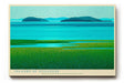 Paul Sinus Wandbild Islands of Stillness – Friedvolle Meereslandschaft in Blau und Grün, inspiriert von Ruhe, Weite und natürlicher Harmonie