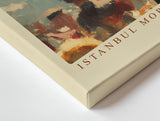 Paul Sinus Wandbild 120x80cm Istanbul Morning with Simit orientalische Straßenszene Brotverkäufer Kunst Poster für Wohnzimmer Küche