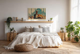 Paul Sinus Wandbild 120x80cm Istanbul Morning with Simit orientalische Straßenszene Brotverkäufer Kunst Poster für Wohnzimmer Küche