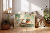 Paul Sinus Wandbild 120x80cm Italienischer Pizzabäcker Neapel Küche Kunst in Warmen Farben für Küche Esszimmer Café und Restaurant