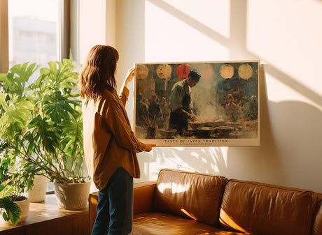 Paul Sinus Wandbild 120x80cm Japanischer Ramen Koch bei der Arbeit – Atmosphärische Streetfood Szene mit traditioneller Küche