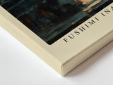 Paul Sinus Wandbild 120x80cm Japanischer Tempel Fushimi Inari Schrein mit Torii Toren Spirituelle Landschaftskunst