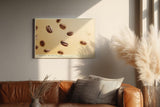 Paul Sinus Wandbild 120x80cm Kaffee Bohnen moderne Fotografie minimalistische Food Kunst warmes Farbspiel Kunstdruck stilvolle Wanddekoration fuer Kueche Esszimmer Cafe