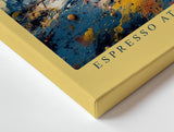 Paul Sinus Wandbild 120x80cm Kaffee Espresso Abstrakte Kunst Moderne Stillleben Komposition mit Farbspritzern
