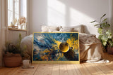 Paul Sinus Wandbild 120x80cm Kaffee Espresso Abstrakte Kunst Moderne Stillleben Komposition mit Farbspritzern