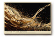 Paul Sinus Wandbild 120x80cm Kaffee Splash Fotokunst dynamische Kaffee Bewegung mit cremigen Wellen modernes Food Kunstbild für Küche Café Bar Wohnzimmer