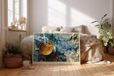 Paul Sinus Wandbild 120x80cm Kaffee Tasse Abstrakte Kunst Modernes Stillleben mit Farbspritzern und kreativer Dynamik
