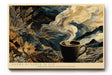 Paul Sinus Wandbild 120x80cm Kaffee Tasse Landschaft abstrakte Natur Illustration moderne Kunst Wanddekoration Kueche Wohnzimmer