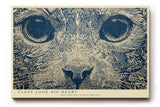 Paul Sinus Wandbild 120x80cm Katzenporträt in Linienkunst – Detailreiche Tierillustration mit grafischer Struktur