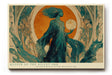 Paul Sinus Wandbild 120x80cm Keeper of the Silent Orb mystische Frauenfigur mit goldener Sonne Jugendstil Kunst Poster für Wohnzimmer Schlafzimmer