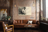 Paul Sinus Wandbild 120x80cm Klassische Maennerfigur Zeichnung Moderne Figurstudie Kunst fuer Wohnzimmer Büro und Atelier