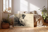 Paul Sinus Wandbild 120x80cm Klassische Maennerfigur Zeichnung Moderne Figurstudie Kunst fuer Wohnzimmer Büro und Atelier