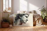 Paul Sinus Wandbild 120x80cm klassische Skulptur Portrait modern Kunst David Stil Kunstdruck grosses Kunstbild elegante Wanddekoration fuer Wohnzimmer Büro