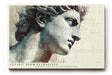 Paul Sinus Wandbild 120x80cm klassische Skulptur Portrait modern Kunst David Stil Kunstdruck grosses Kunstbild elegante Wanddekoration fuer Wohnzimmer Büro