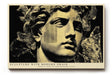 Paul Sinus Wandbild 120x80cm Klassische Statue Moderne Grafik Kunst Skulptur Stil in Schwarz Gold für Wohnzimmer Büro Flur