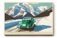 Paul Sinus Wandbild 120x80cm Klassischer gruener Sportwagen in alpiner Berglandschaft stilvolle Automobil Kunst fuer moderne Wohnräume