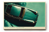 Paul Sinus Wandbild 120x80cm Klassischer Oldtimer in Türkis Vintage Auto Kunst Retro Design für Wohnzimmer Büro Garage