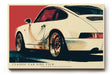 Paul Sinus Wandbild 120x80cm klassischer Sportwagen Retro Stil moderne Auto Kunst Kunstdruck stilvolle Wanddekoration fuer Wohnzimmer Büro Garage Auto Liebhaber