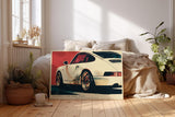 Paul Sinus Wandbild 120x80cm klassischer Sportwagen Retro Stil moderne Auto Kunst Kunstdruck stilvolle Wanddekoration fuer Wohnzimmer Büro Garage Auto Liebhaber