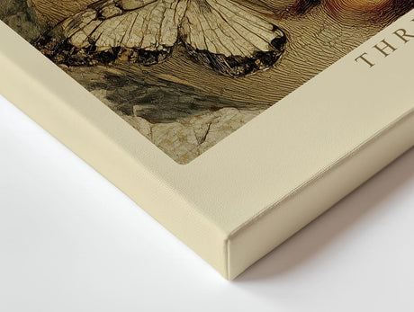Paul Sinus Wandbild 120x80cm klassisches Frauenportrait Schmetterling Naturkunst vintage Stil Kunstdruck grosses Wandbild 120x80cm elegante Wanddekoration fuer Wohnzimmer Büro