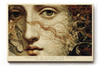 Paul Sinus Wandbild 120x80cm klassisches Frauenportrait Schmetterling Naturkunst vintage Stil Kunstdruck grosses Wandbild 120x80cm elegante Wanddekoration fuer Wohnzimmer Büro