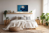Paul Sinus Wandbild 120x80cm Kopf Silhouette Lichtenergie moderne spirituelle Kunst abstrakte Gedankenwelt Kunstdruck stilvolle Wanddekoration fuer Wohnzimmer Büro