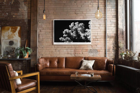 Paul Sinus Wandbild 120x80cm Koralle schwarz weiß Fotokunst Meeresmotiv minimalistische Unterwasser Natur Kunst modernes Wandbild 120x80cm stilvolle
