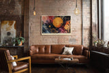 Paul Sinus Wandbild 120x80cm Kosmische Explosion Abstrakte Galaxie Kunst LeinWandbild 120x80cm Universum Wanddekoration