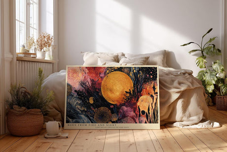 Paul Sinus Wandbild 120x80cm Kosmische Explosion Abstrakte Galaxie Kunst LeinWandbild 120x80cm Universum Wanddekoration