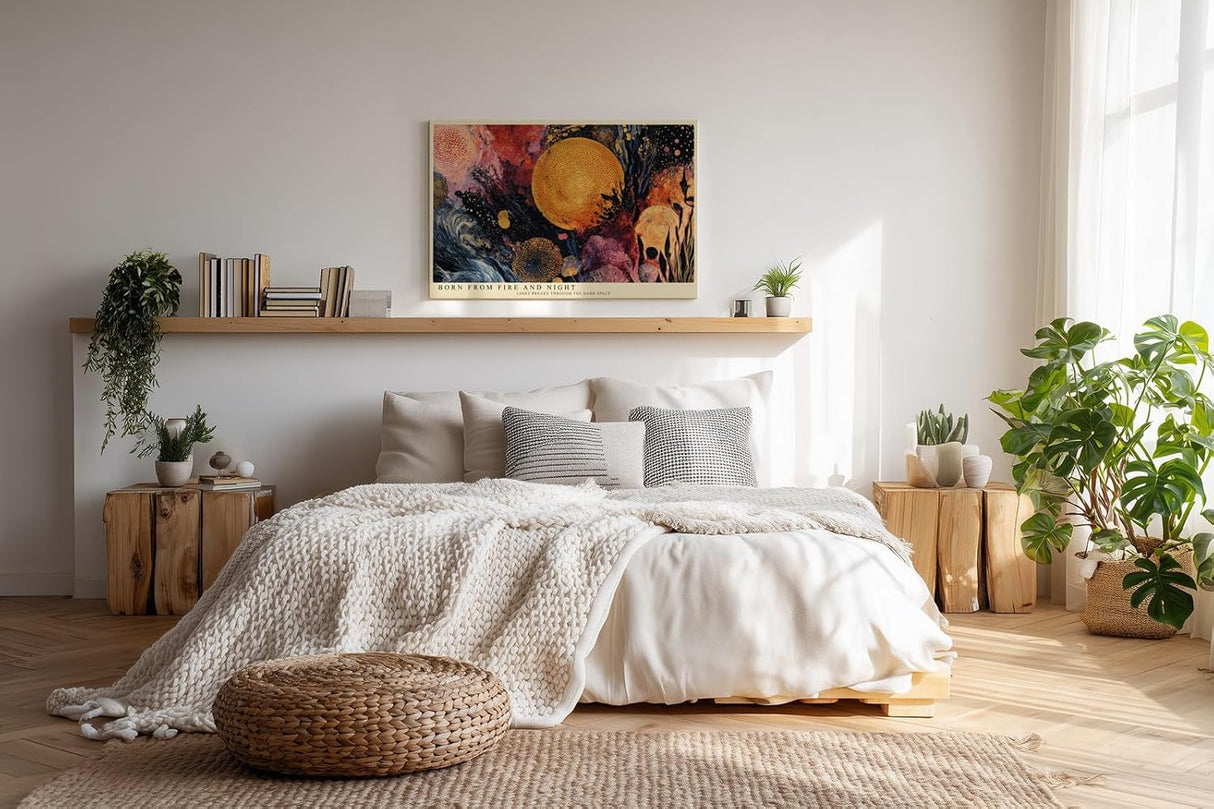 Paul Sinus Wandbild 120x80cm Kosmische Explosion Abstrakte Galaxie Kunst LeinWandbild 120x80cm Universum Wanddekoration