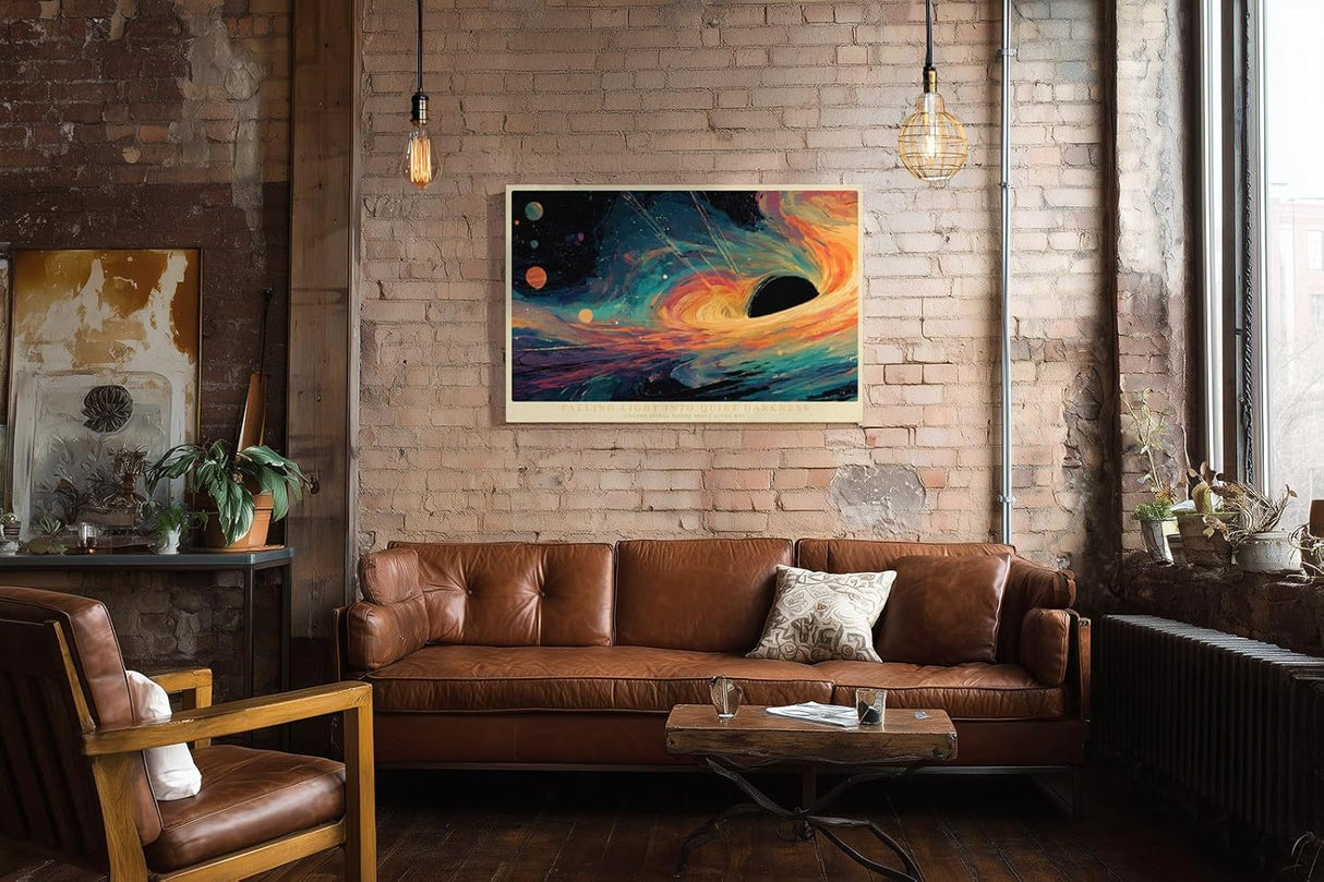 Paul Sinus Wandbild 120x80cm Kosmische Spiralgalaxie abstrakte Space Art moderne Universum Kunst Wanddekoration