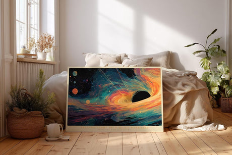 Paul Sinus Wandbild 120x80cm Kosmische Spiralgalaxie abstrakte Space Art moderne Universum Kunst Wanddekoration
