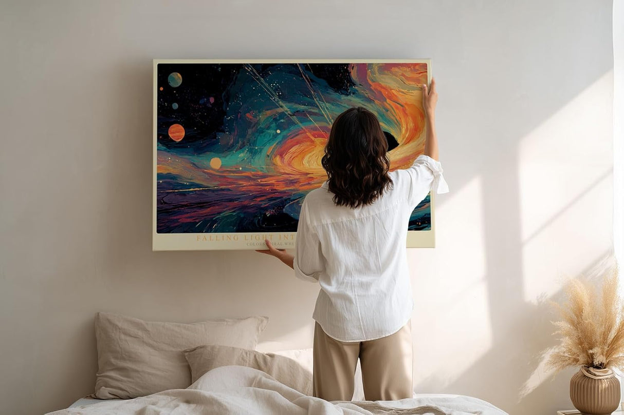 Paul Sinus Wandbild 120x80cm Kosmische Spiralgalaxie abstrakte Space Art moderne Universum Kunst Wanddekoration