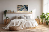 Paul Sinus Wandbild 120x80cm Kosmischer Frosch Fantasie Tierkunst LeinWandbild 120x80cm Mystische Natur Wanddekoration