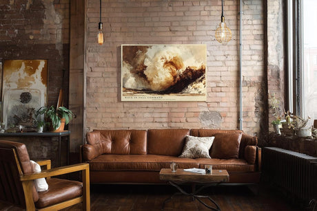 Paul Sinus Wandbild 120x80cm Kraftvolle Meereswelle Abstrakte Ozean Kunst Dynamische Natur Darstellung