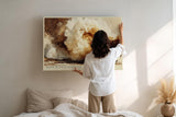Paul Sinus Wandbild 120x80cm Kraftvolle Meereswelle Abstrakte Ozean Kunst Dynamische Natur Darstellung