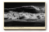 Paul Sinus Wandbild 120x80cm kraftvolle Meereswelle schwarz weiss Natur Fotokunst dramatische Ozean Landschaft moderner Kunstdruck